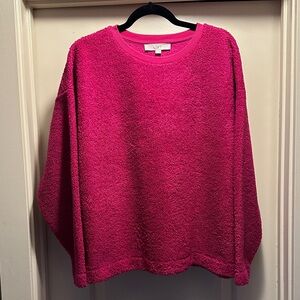 LOFT Fuchsia Cozy Knit Sweater